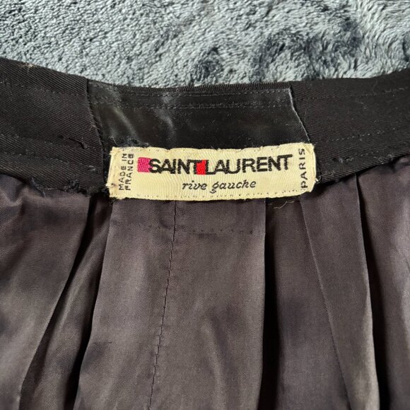 Yves Saint Laurent Dark Navy (almost black) Gaberdine Pencil Skirt - Picture 11 of 11